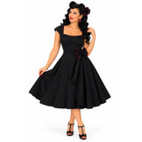 Candow Midnight Swing Dress – Mischief-Dress-Glitz Glam and Rebellion GGR Pinup, Retro, and Rockabilly Fashions