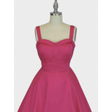 Hemet Sweetheart Swing Dress in Hot Pink-Dress-Glitz Glam and Rebellion GGR Pinup, Retro, and Rockabilly Fashions