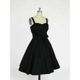 Hemet Sweetheart Swing Dress in Black-Dress-Glitz Glam and Rebellion GGR Pinup, Retro, and Rockabilly Fashions