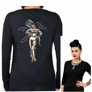 Pinky Star -Bride Pinup Cardigan-Cardigan-Glitz Glam and Rebellion GGR Pinup, Retro, and Rockabilly Fashions