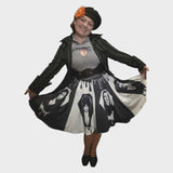 Goth Queen Skirt-Skirts-Glitz Glam and Rebellion GGR Pinup, Retro, and Rockabilly Fashions