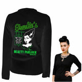 Pinky Star - Frankie’s Beauty Parlour Cardigan-Cardigan-Glitz Glam and Rebellion GGR Pinup, Retro, and Rockabilly Fashions