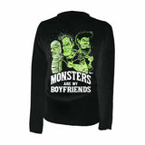Pinky Star - Monsters Are My Boyfriends Cardigan-Cardigan-Glitz Glam and Rebellion GGR Pinup, Retro, and Rockabilly Fashions