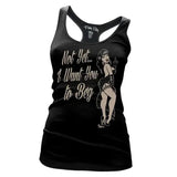 Pinky Star Tank Top - Not Yet... I Want You To Beg-Tank Top-Glitz Glam and Rebellion GGR Pinup, Retro, and Rockabilly Fashions