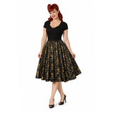 Midnight Melody Music Swing Skirt-Skirts-Glitz Glam and Rebellion GGR Pinup, Retro, and Rockabilly Fashions