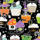 Glow in the Dark Halloween Cupcake Vintage Dress-Dresses-Glitz Glam and Rebellion GGR Pinup, Retro, and Rockabilly Fashions