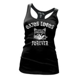 Pinky Star Tank Top - Gatos Locos Forever-Tank Top-Glitz Glam and Rebellion GGR Pinup, Retro, and Rockabilly Fashions