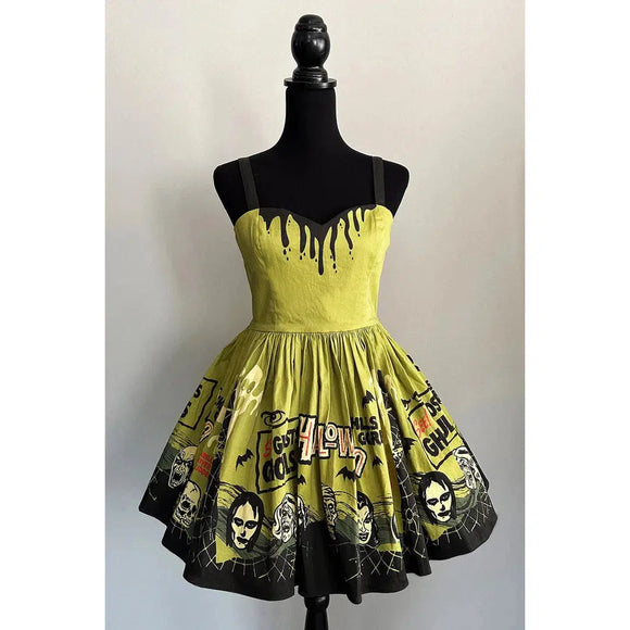 TOBS Ghosts and Ghouls Dress-Dress-Glitz Glam and Rebellion GGR Pinup, Retro, and Rockabilly Fashions