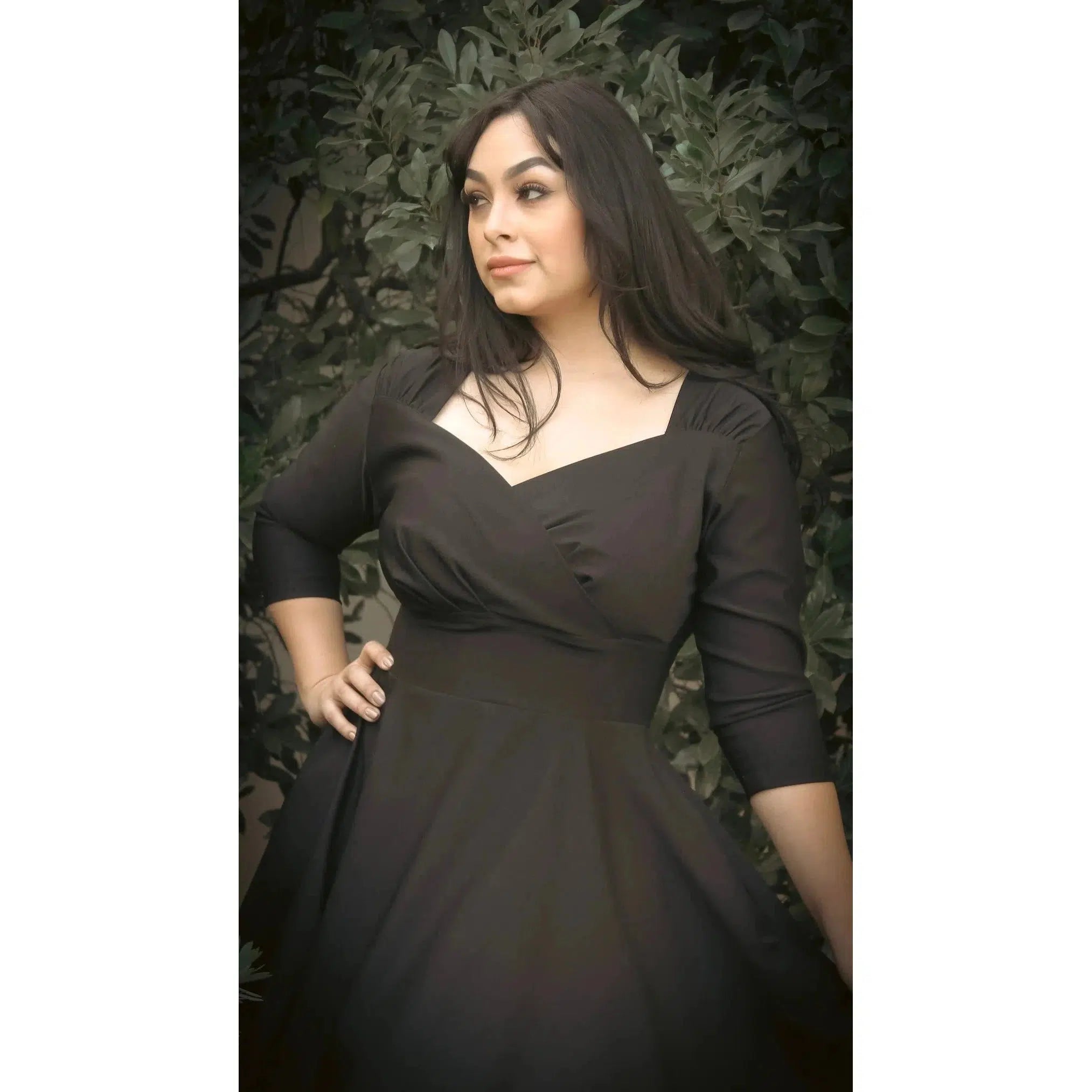 Solid Black 1940's Swing Dress by Hemet – Glitz Glam and Rebellion