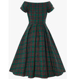 Dolly & Dotty Lily Dress in Green Tartan-Glitz Glam and Rebellion GGR Pinup, Retro, and Rockabilly Fashions