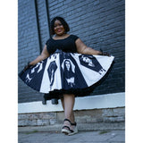 Goth Queen Skirt-Skirts-Glitz Glam and Rebellion GGR Pinup, Retro, and Rockabilly Fashions
