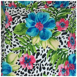 Pinup Peasant Blouse in Floral Leopard-Blouse-Glitz Glam and Rebellion GGR Pinup, Retro, and Rockabilly Fashions