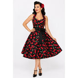 Cherry Kiss Swing Dress-Dress-Glitz Glam and Rebellion GGR Pinup, Retro, and Rockabilly Fashions
