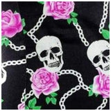 Peasant Blouse Chains, Skulls, and Roses-blouse-Glitz Glam and Rebellion GGR Pinup, Retro, and Rockabilly Fashions
