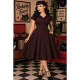 Standard Collar Retro Dress-Dresses-Glitz Glam and Rebellion GGR Pinup, Retro, and Rockabilly Fashions