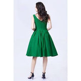 Miss Lulo Lily Forest Green Dress-Apparel & Accessories-Glitz Glam and Rebellion GGR Pinup, Retro, and Rockabilly Fashions