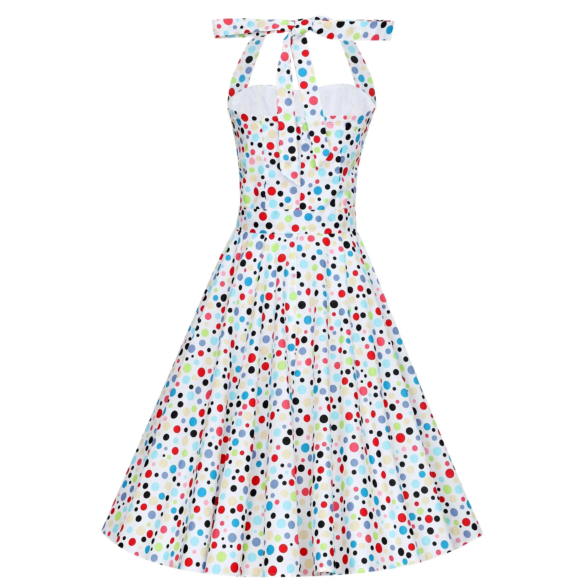 Dolly & Dotty Sophie Dress in Colorful Polka Dots – Glitz