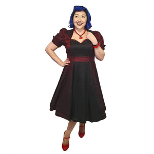 GGR Nights in Satin Opera Dress - SPECIAL!-Dress-Glitz Glam and Rebellion GGR Pinup, Retro, and Rockabilly Fashions