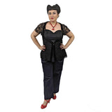 GGR Be Still My Heart Lace Overlay Top in Black - SPECIAL!-Top-Glitz Glam and Rebellion GGR Pinup, Retro, and Rockabilly Fashions