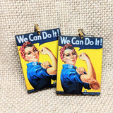 IAMSONOTCOOL Rosie The Riveter Earrings-Earrings-Glitz Glam and Rebellion GGR Pinup, Retro, and Rockabilly Fashions