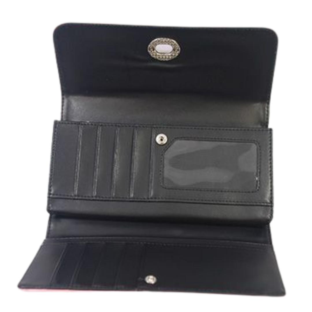Xoxo Fold Wallet on A String, Black
