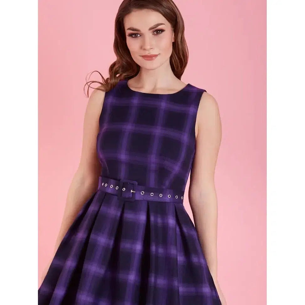 Purple Rockabilly Dress