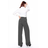 Ingrid 40's High Waist Pants in Gray-Pants-Glitz Glam and Rebellion GGR Pinup, Retro, and Rockabilly Fashions