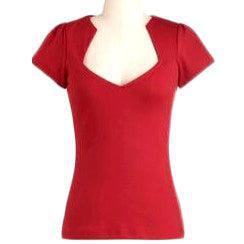 GGR Rockabilly Diamond Cut Shirt in Red-Shirts-Glitz Glam and Rebellion GGR Pinup, Retro, and Rockabilly Fashions