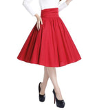 Pinup Skirt in Red - SPECIAL!-Skirts-Glitz Glam and Rebellion GGR Pinup, Retro, and Rockabilly Fashions