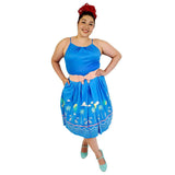 Banned 50s Beach Holiday Dress in Blue-Dress-Glitz Glam and Rebellion GGR Pinup, Retro, and Rockabilly Fashions