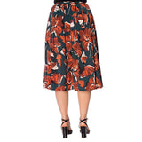 Banned Dreamy Days Pleated Floral Skirt-Skirts-Glitz Glam and Rebellion GGR Pinup, Retro, and Rockabilly Fashions