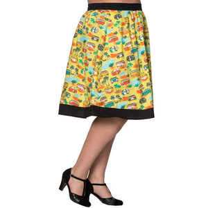 Banned Starlight Camper Skirt-Skirts-Glitz Glam and Rebellion GGR Pinup, Retro, and Rockabilly Fashions