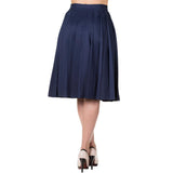 Banned Take a Hike Skirt in Navy-Skirts-Glitz Glam and Rebellion GGR Pinup, Retro, and Rockabilly Fashions