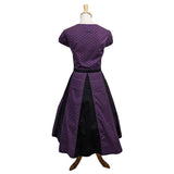 Polka Dot Panel Swing Dress in Purple & Black-Swing Dress-Glitz Glam and Rebellion GGR Pinup, Retro, and Rockabilly Fashions