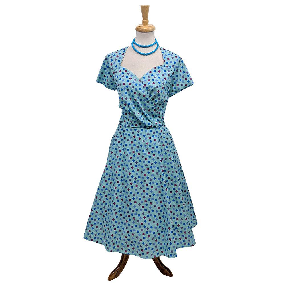 All about the Blues Polka Dot Swing Dress – Glitz Glam and Rebellion