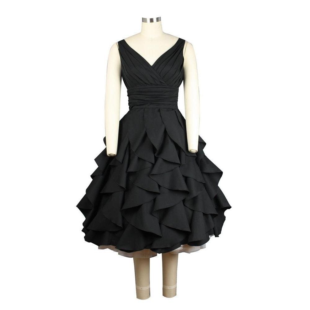 Florance Dress in Liquorice Black