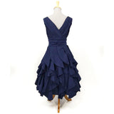 GGR Flounce Dress in Navy-Dress-Glitz Glam and Rebellion GGR Pinup, Retro, and Rockabilly Fashions