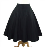 Hemet Circle Skirt in Black-Skirts-Glitz Glam and Rebellion GGR Pinup, Retro, and Rockabilly Fashions