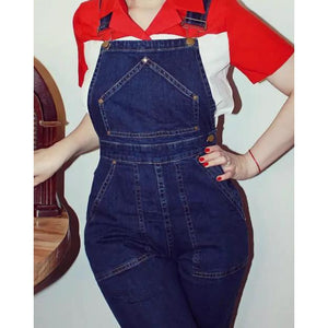 Star Struck Clothing Classic Overalls in Indigo Blue-Pants-Glitz Glam and Rebellion GGR Pinup, Retro, and Rockabilly Fashions