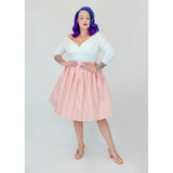Hemet Circle Skirt in Salmon Pink-Skirts-Glitz Glam and Rebellion GGR Pinup, Retro, and Rockabilly Fashions