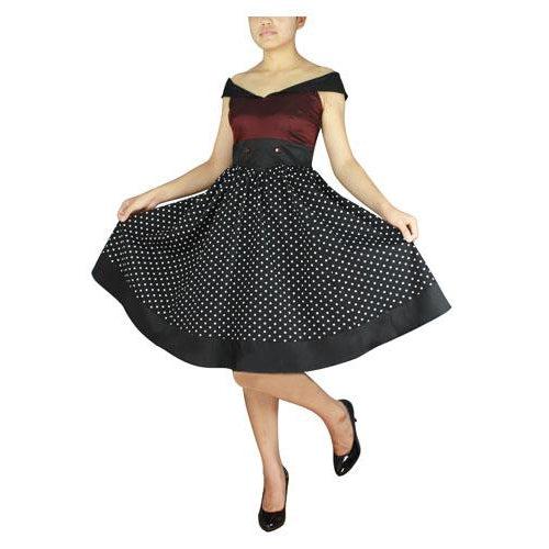 Dotty Dream Dress in Burgundy Glitz Glam and Rebellion Dotty Dream Dress in Burgundy Glitz Glam and Rebellion