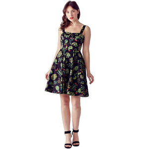 Eva Rose Cactus Flower Sweetheart Dress-Dress-Glitz Glam and Rebellion GGR Pinup, Retro, and Rockabilly Fashions