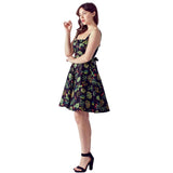 Eva Rose Cactus Flower Sweetheart Dress-Dress-Glitz Glam and Rebellion GGR Pinup, Retro, and Rockabilly Fashions