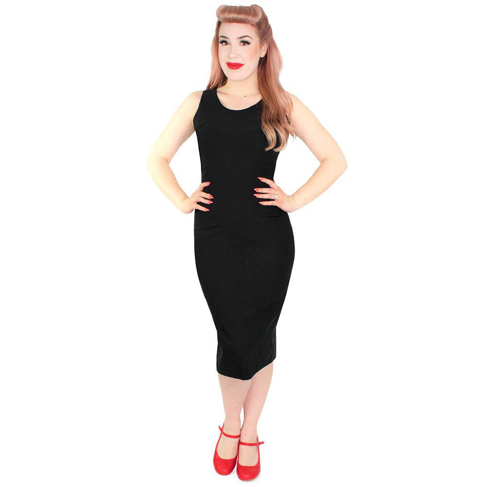 Hemet Audrey Wiggle Dress in Black – Glitz Glam and Rebellion