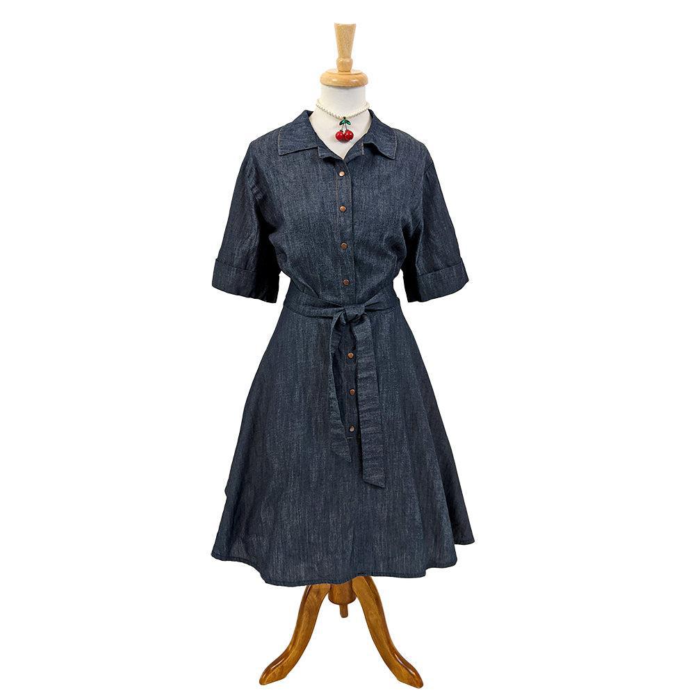 Circle Dress in Denim by Hemet Glitz Glam and Rebellion Circle Dress in Denim by Hemet Glitz Glam and Rebellion