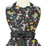 Hemet Dog Day of the Dead Apron-Pinup Aprons-Glitz Glam and Rebellion GGR Pinup, Retro, and Rockabilly Fashions