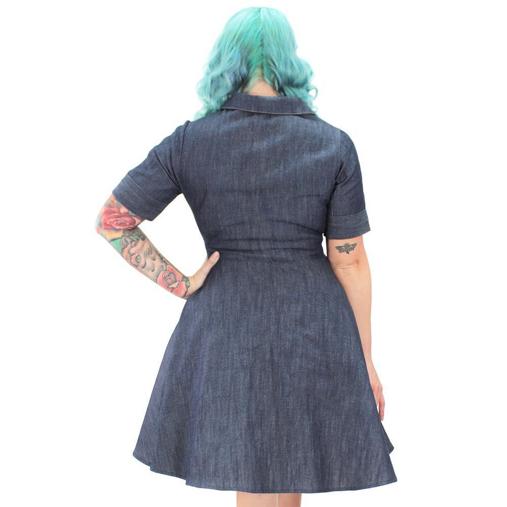 Circle Dress in Denim by Hemet Circle Dress in Denim by Hemet