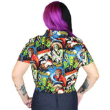 Hemet Knotted Top in Monster Mash-Top-Glitz Glam and Rebellion GGR Pinup, Retro, and Rockabilly Fashions