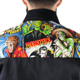 Hemet Men's Monster Mash Western Top-Men's Bowling Shirt-Glitz Glam and Rebellion GGR Pinup, Retro, and Rockabilly Fashions