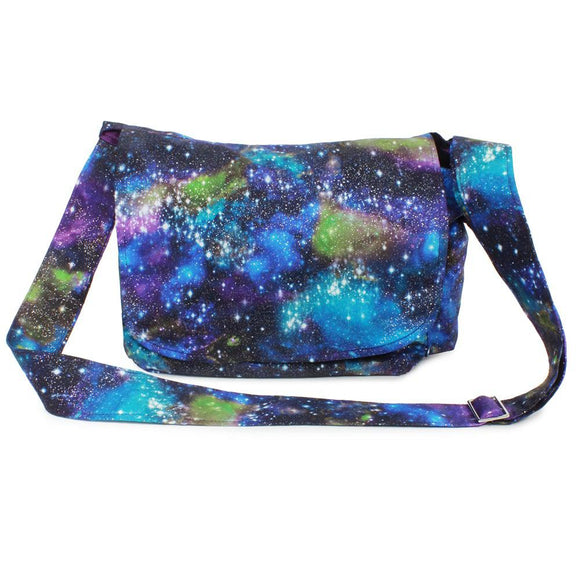 Hemet Stargazers Galaxy Messenger Bag-Purses-Glitz Glam and Rebellion GGR Pinup, Retro, and Rockabilly Fashions